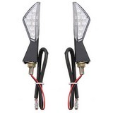 7 Led Turn Signal Indicators Light Lamp Amber Heart-Shape Style